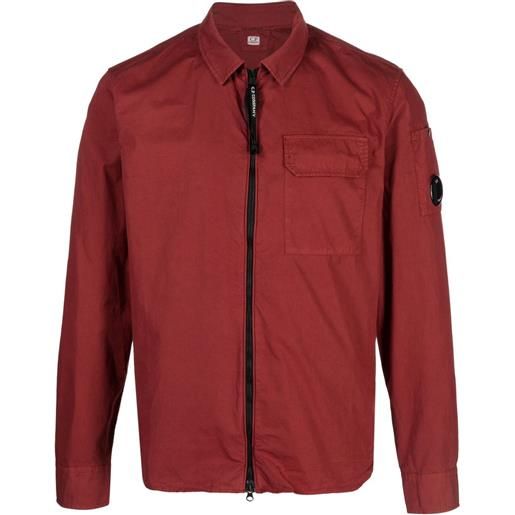 C.P. Company camicia con zip - rosso