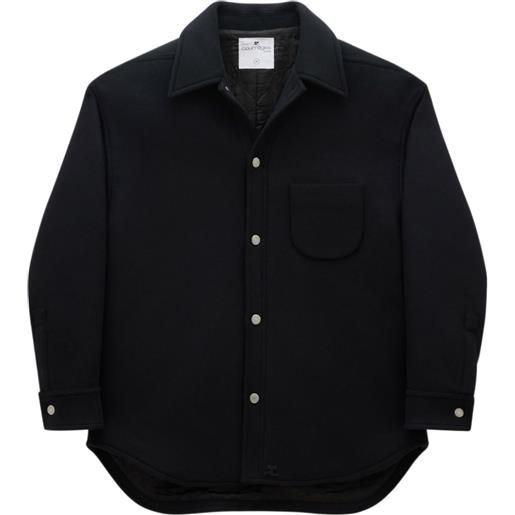 Courrèges giacca-camicia - nero