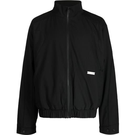 C2h4 giacca con placca logo - nero