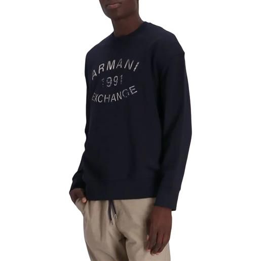 ARMANI EXCHANGE felpa college in cotone french terry