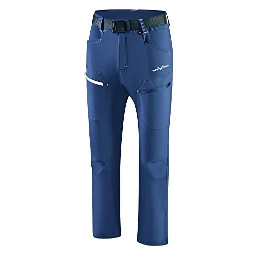 Black Crevice pantaloni da trekking da uomo escursionismo, acciaio blu/bianco, m