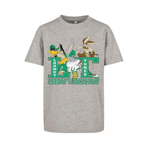 Mister Tee kids looney tunes crew tee t-shirt, grigio, 158 cm-164 cm unisex-bambini e ragazzi