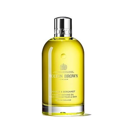 Molton Brown olio da bagno radiante all'arancia e bergamotto, 200 ml