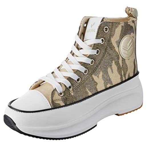 Kaporal christa, scarpe da ginnastica donna, camouflage, 39 eu