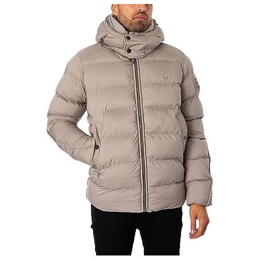 G-STAR RAW g-whistler padded hooded jacket, giacca uomo, grigio (axis d20100-d199-5781), l