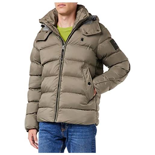 G-STAR RAW g-whistler padded hooded jacket, giacca uomo, olivastro (rooibos tea d20100-d199-g052), l