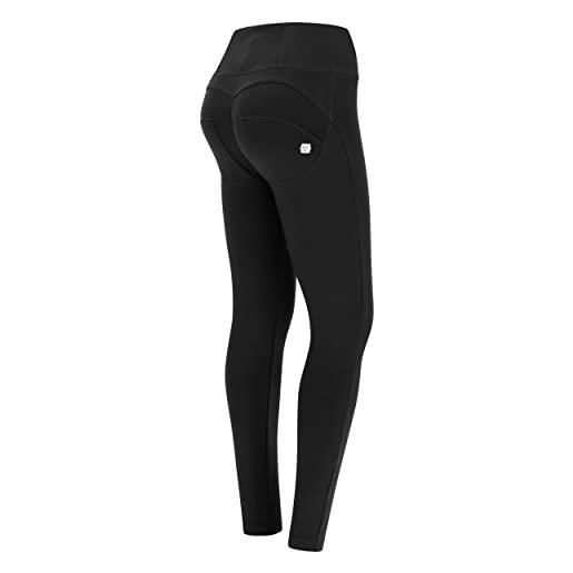 FREDDY - pantaloni push up wr. Up® vita alta superskinny in cotone, nero, large