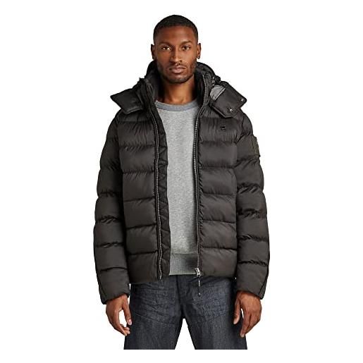 G-STAR RAW g-whistler padded hooded jacket, giacca uomo, verde scuro (dark olive d20100-d199-c744), m