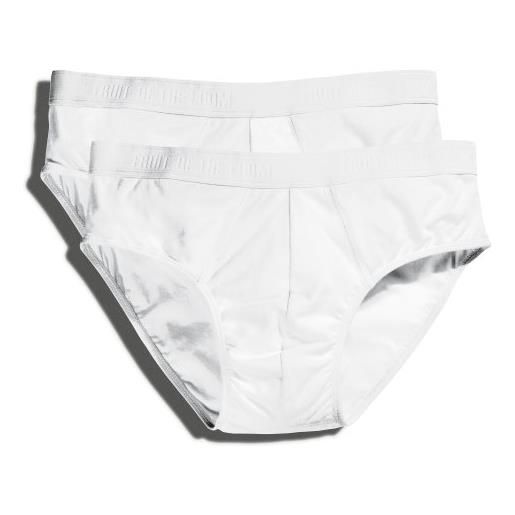 Fruit of the Loom - slip classici (2 paia) - uomo (xl) (bianco)