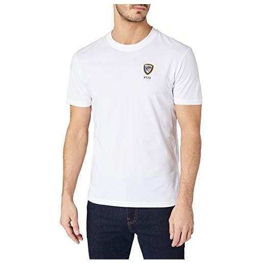 Blauer t-shirt manica corta, uomo, 100 bianco ottico, 52