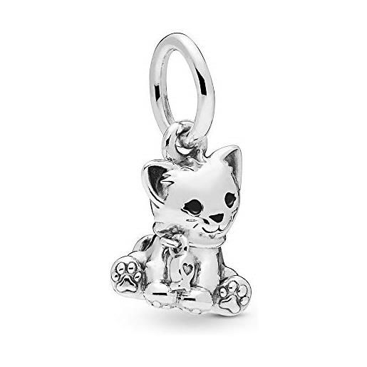 Collana Charm Gatto Seduto Coda Attorcigliata Argento 925% Enpa Cat  Unoaerre MMLOEFM - Fantasia Monile