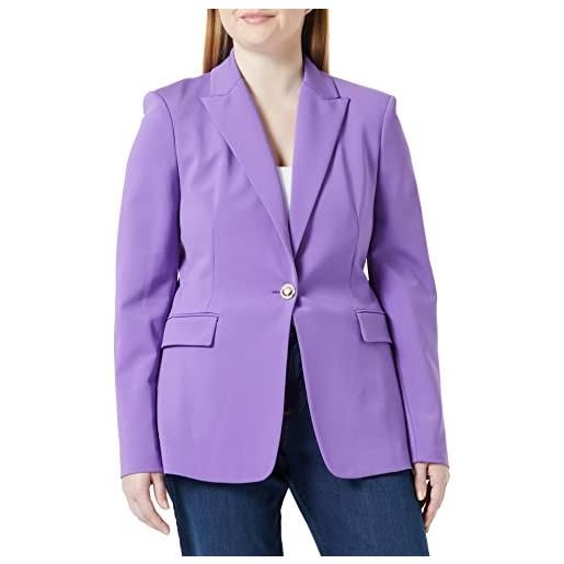 Pinko signum giacca punto stoffa scu elegante da lavoro, yb1_lilla lavanda, 50 donna
