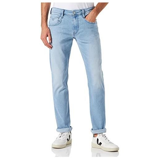 Replay anbass jeans, 010 light blue, 33w x 32l uomo