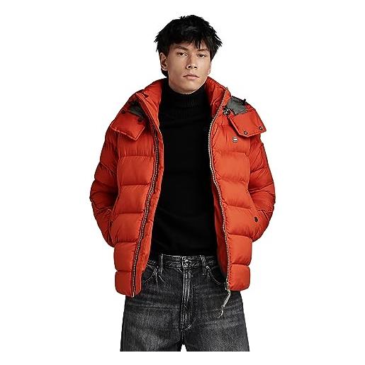 G-STAR RAW g-whistler padded hooded jacket, giacca uomo, grigio (elephant skin d20100-d199-g106), xl