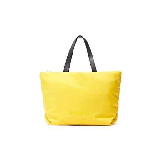 Desigual bols_logging namibia, shopping bag donna, giallo, taglia unica