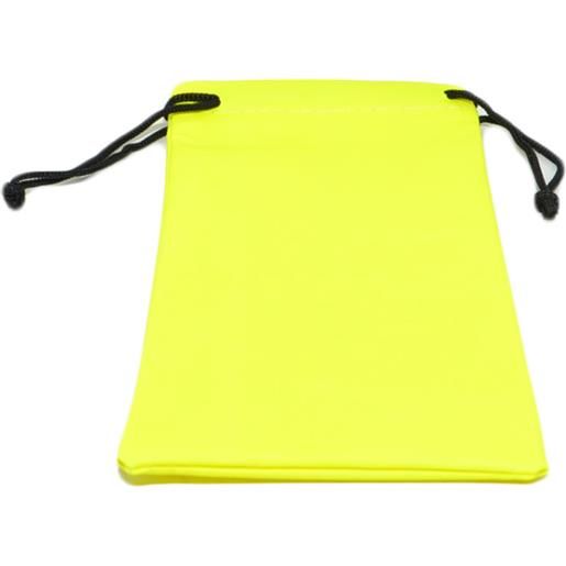 Malu Shoes astuccio per occhiali regolabile giallo fluorescent morbido sacchetto porta oggetti con nastrino impermeabile flessibile
