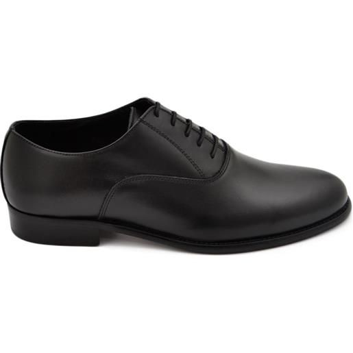 Malu Shoes scarpe uomo stringate chiusa liscia vera pelle nappa nero fondo classico vero cuoio antiscivolo moda elegante