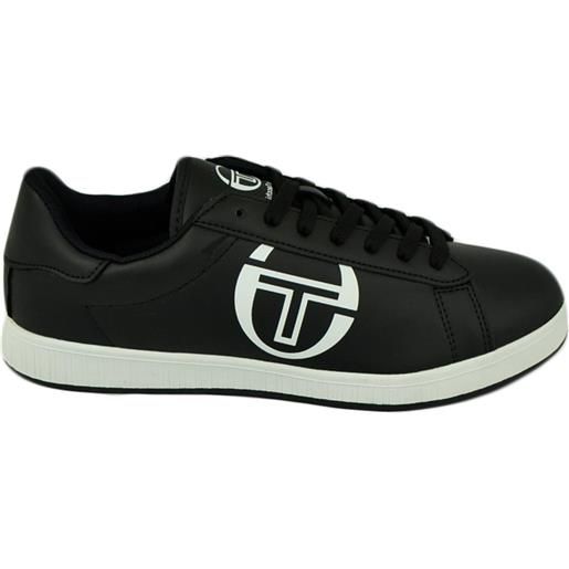 SERGIO TACCHINI big logo ltx - sneakers basse sergio tacchini linea basic special di colore nero casual con logo grande bianco moda