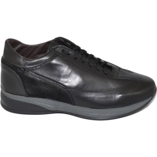 Malu Shoes scarpe uomo calzature linea comfort eleganti nero made in italy in vera pelle nappa camoscio gomma anatomica lacci