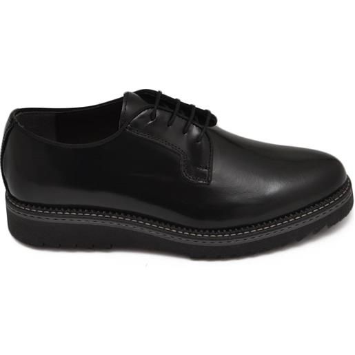 Malu Shoes scarpe uomo stringate liscio abrasivato nero made in italy fondo antiscivolo comfort man business classico sportivo