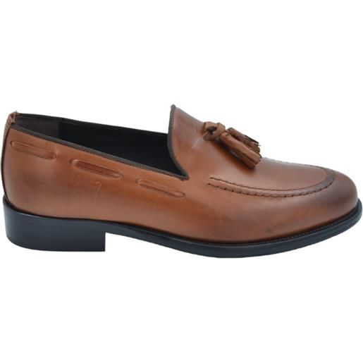 Malu Shoes scarpe uomo mocassino nappe cuoio stile uomo classico in vera pelle fondo suola antiscivolo lavorazione made in italia