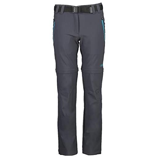 CMP - pantaloni zip off elasticizzati da bambini, titanio, 92