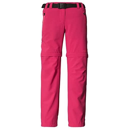 CMP - pantaloni zip off elasticizzati da bambini, plum, 164