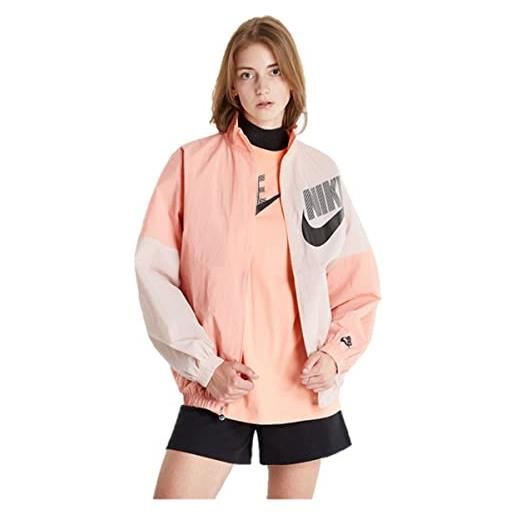 Nike sportswear - giacca da ballo in tessuto da donna, taglia l, taglia l, colore: pesca/rosa, rosa, l