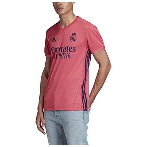 adidas real madrid stagione 2020/21 maglia da esterno unisex, rosa, xl