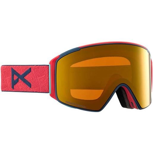 Anon m4s cylindrical ski goggles rosso perceive sunny bronze/cat3 - perceive cloudy burst/cat1