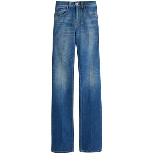 Victoria Beckham jeans con effetto schiarito - blu