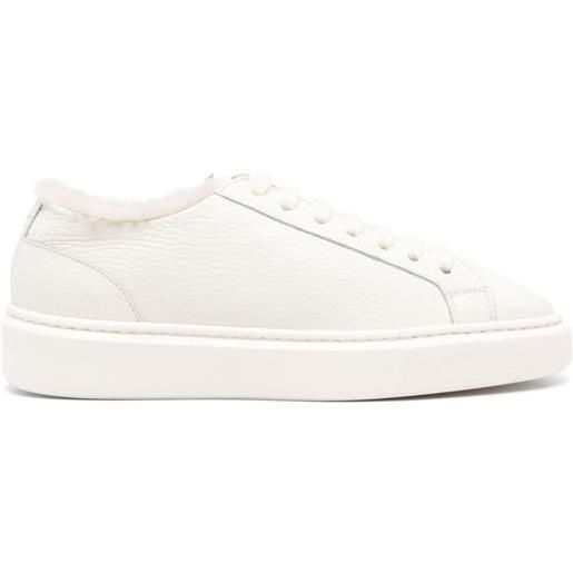 Doucal's sneakers foderate in shearling - bianco