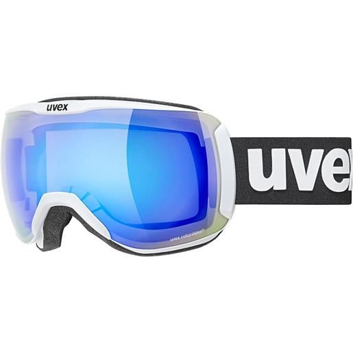 Uvex downhill 2100 cv ski goggles bianco mirror blue colorvision green/cat2