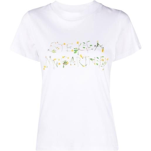 Stella McCartney t-shirt a fiori - bianco