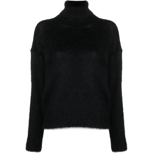 Saint Laurent maglione a collo alto - nero