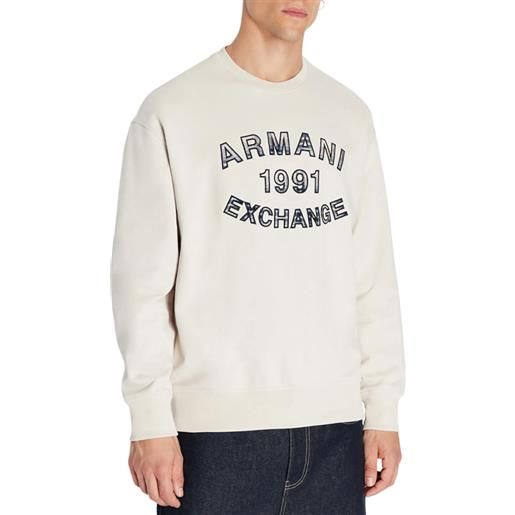 ARMANI EXCHANGE felpa college in cotone french terry