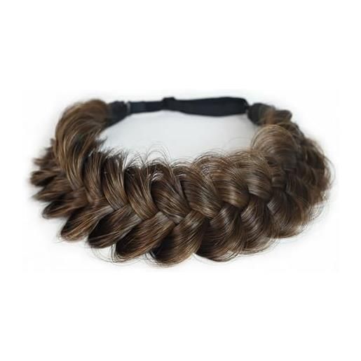 TOECWEGR extension per capelli a treccia classica chunky wide plaited wedding fluffy braids wig women girl beauty accessory b tipo 5