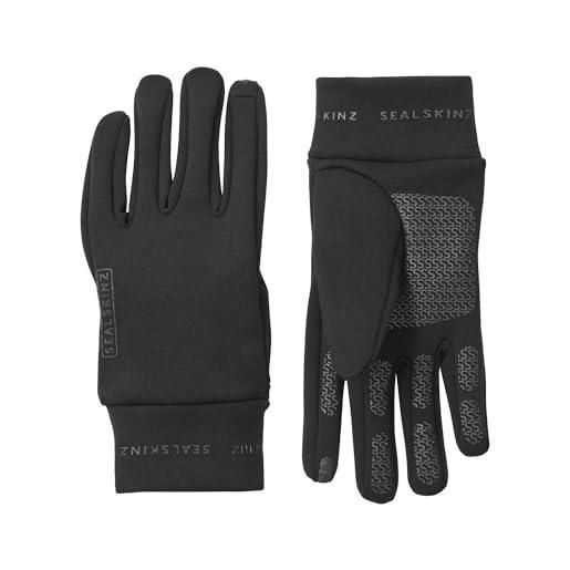 SEALSKINZ acle, guanti in nano-pile idrorepellente per il freddo invernale, nero, m