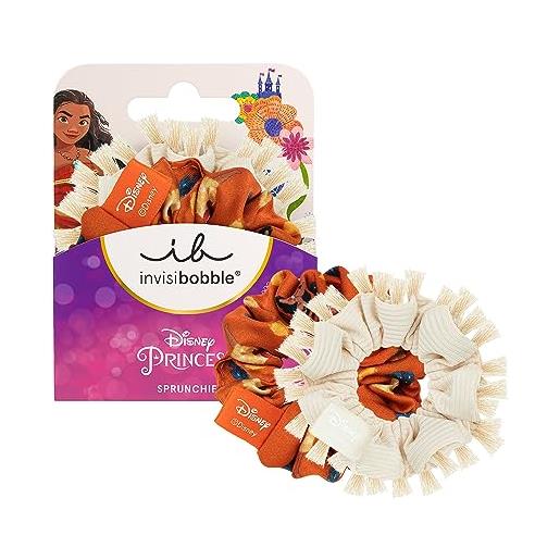 Invisibobble kids scrunchie disney moana - beige e arancione set di 2 - accessori per capelli | scrunchies di alta qualità per bambini | scrunchies di alta qualità per bambini