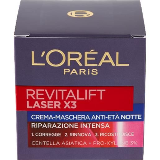 L'Oréal Paris revitalift laser x3 crema-maschera anti-età notte 50 ml - -