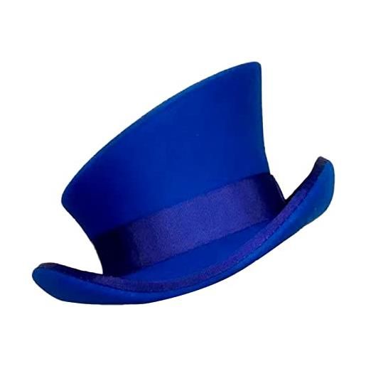 Generic cappello di lana a cilindro asimmetrico da donna unisex cappello steam punk cappello cilindro moda cappello decorativo occhiali da volo per bambini. . , lilla, taglia unica
