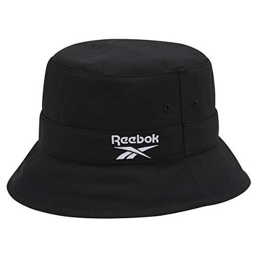 Reebok cl fo bucket hat, cappellopello unisex - adulto, negro/negro, única