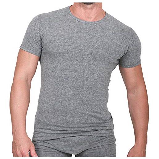 Enrico Coveri (3pz) t-shirt girocollo in cotone elasticizzato 7 - xxl - 54, assortito (nero, blu, grigio)
