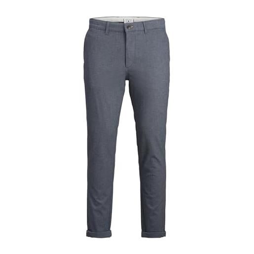 Jack & jones plus jpstmarco jjfury akm ps pantaloni chino, denim sbiadito, 46w x 32l uomo