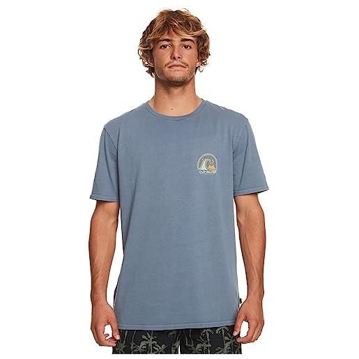 Quiksilver clean circle - maglietta da uomo. , mare di montagna, m