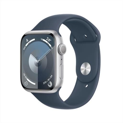 Apple - watch series 9 gps cassa 45mm - m/l-blu tempesta