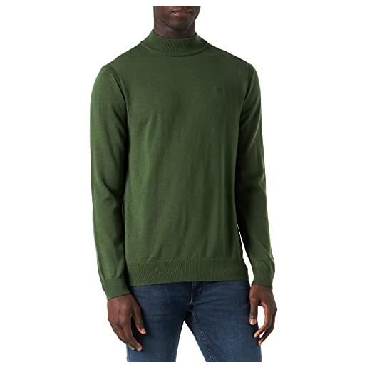 G-STAR RAW men's premium core mock knit, verde (dk nuri green d17923-b692-3476), xl