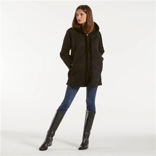 Blanche giaccone reversibile zip e cappuccio nero