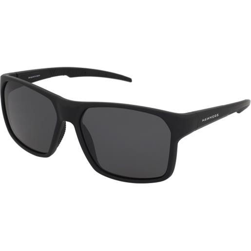 Hawkers track black dark | occhiali da sole graduati o non graduati | unisex | plastica | quadrati | nero | adrialenti