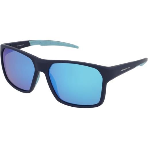 Hawkers track navy clear blue | occhiali da sole graduati o non graduati | prova online | unisex | plastica | quadrati | blu | adrialenti
